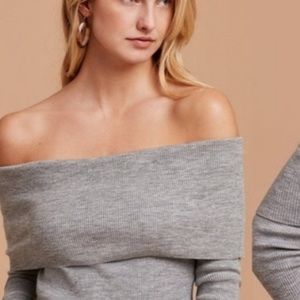 WILFRED CROQUIS OFF THE SHOULDER SWEATER